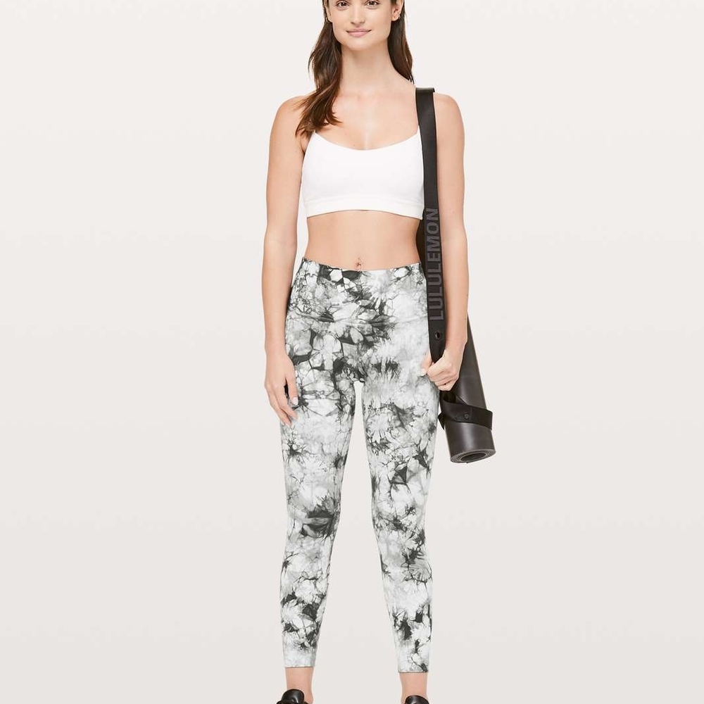 lululemon athletica Black and White Tie-Dye Leggings